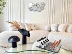 Modern Sculptural Vase Duo – Matte Black - Image 3
