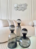 Smoke Glass Bottle Trio