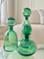 Green Glass Bottle Trio - Image 2