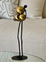 Abstract Sculpture – Golden Spheres