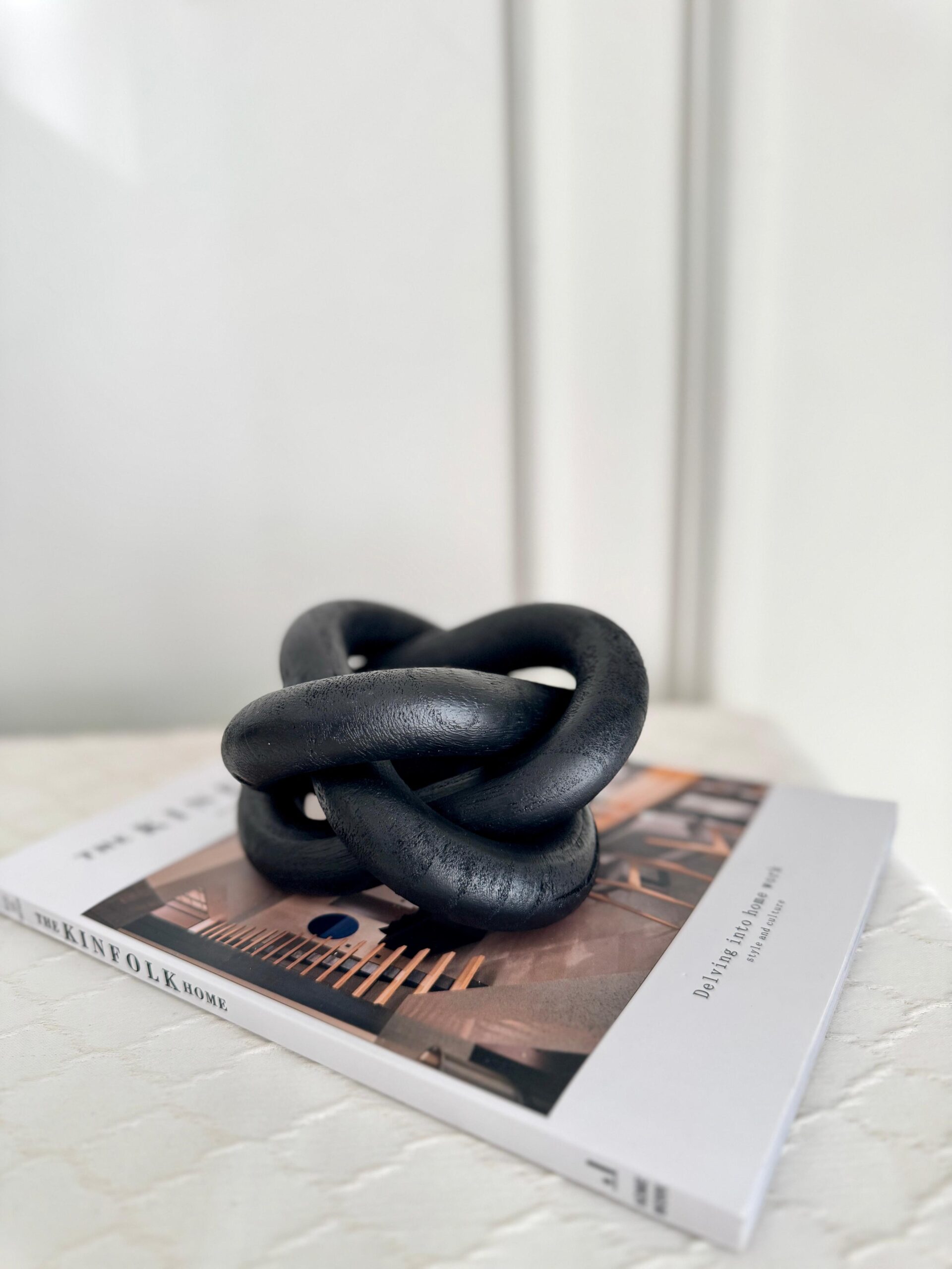 WhatsApp Image 2025-07-28 at 03.23.34_7b1b41bb Black Knot Sculpture - Image 1