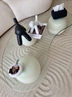 Speckled Dog Sculpture Duo – Black & White - Image 3