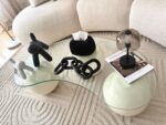 Smoky Glass Table Lamp – Matte Black Base - Image 3