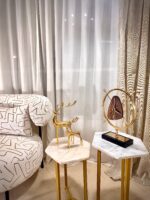 Golden Deer Sculpture Set - Image 2