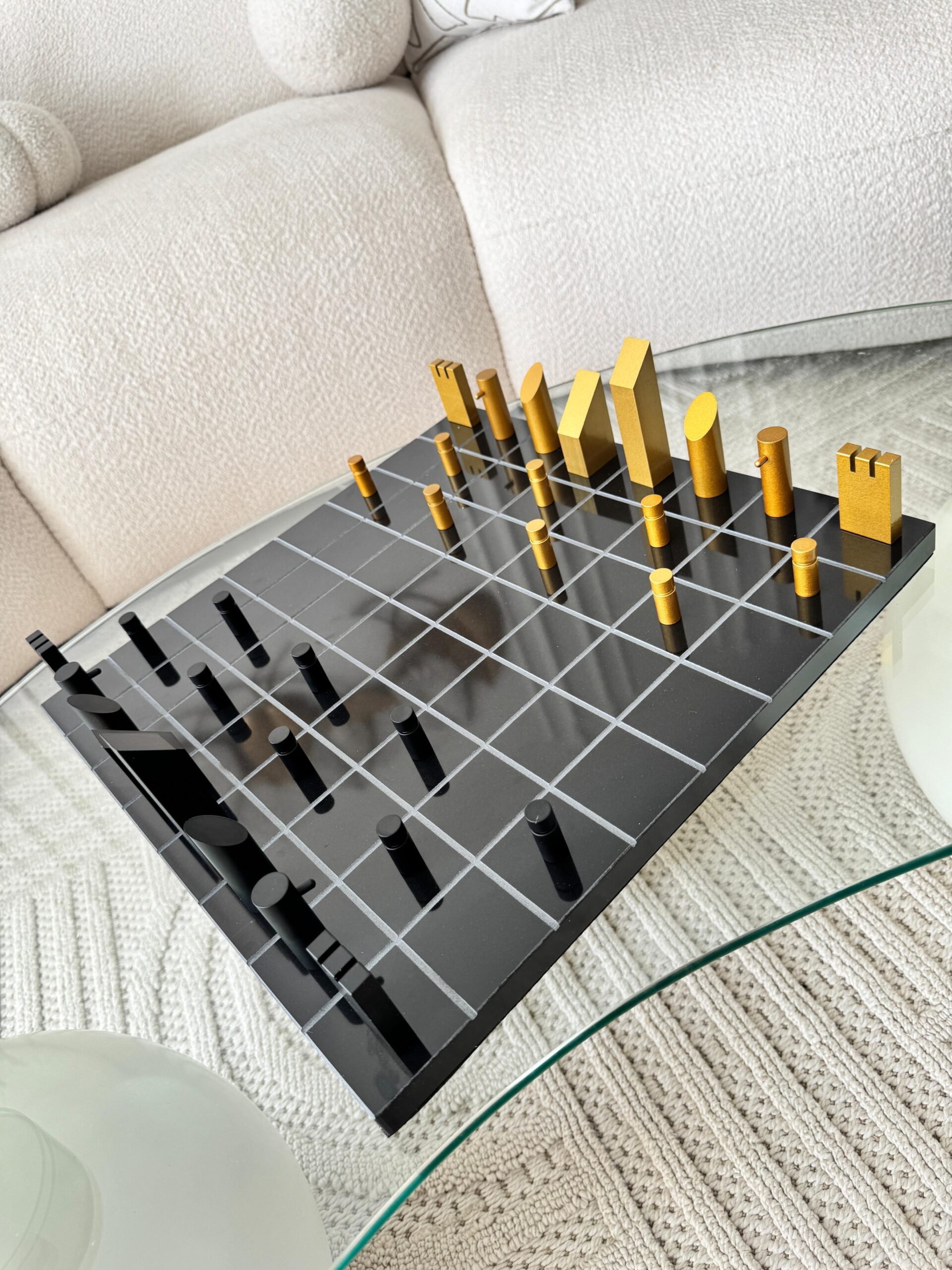 WhatsApp Image 2025-07-28 at 04.22.41_db346d55 Modern Chess Set – Black & Gold Edition - Image 1