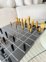 Modern Chess Set – Black & Gold Edition - Image 2